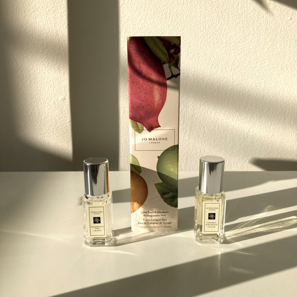Jo Malone Lime Basil & Mandarin and Pomegranate Noir travel duo